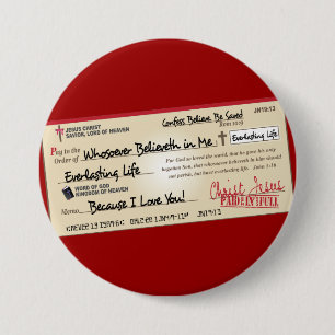 Badge Rond 7,6 Cm Payé entièrement économisé par le contrôle de