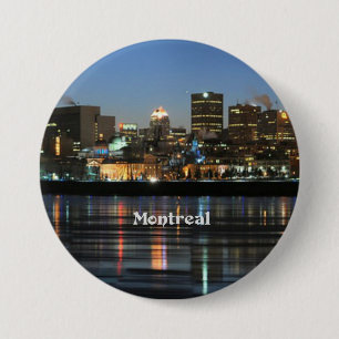 Badge Rond 7,6 Cm Paysage urbain de Montréal