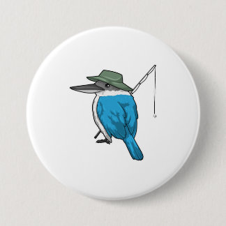 Badge Rond 7,6 Cm Pêcheur pêche pêche canne à pêche