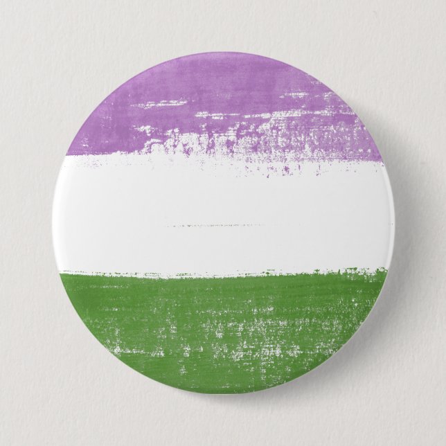 Badge Rond 7,6 Cm Peinture de fierté Queer (Devant)