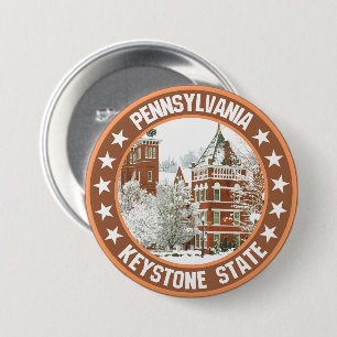 Badge Rond 7,6 Cm Pennsylvanie