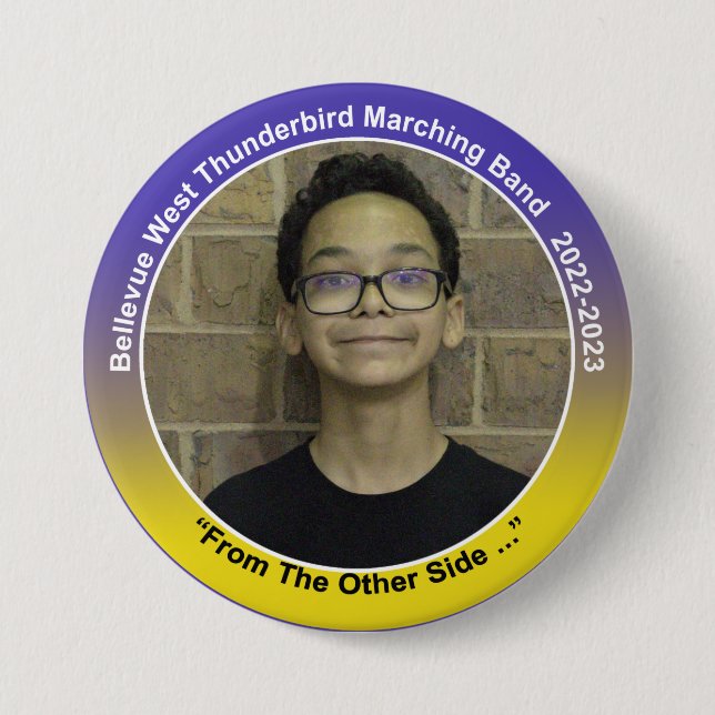 Badge Rond 7,6 Cm Percussion Carter 10 (Devant)