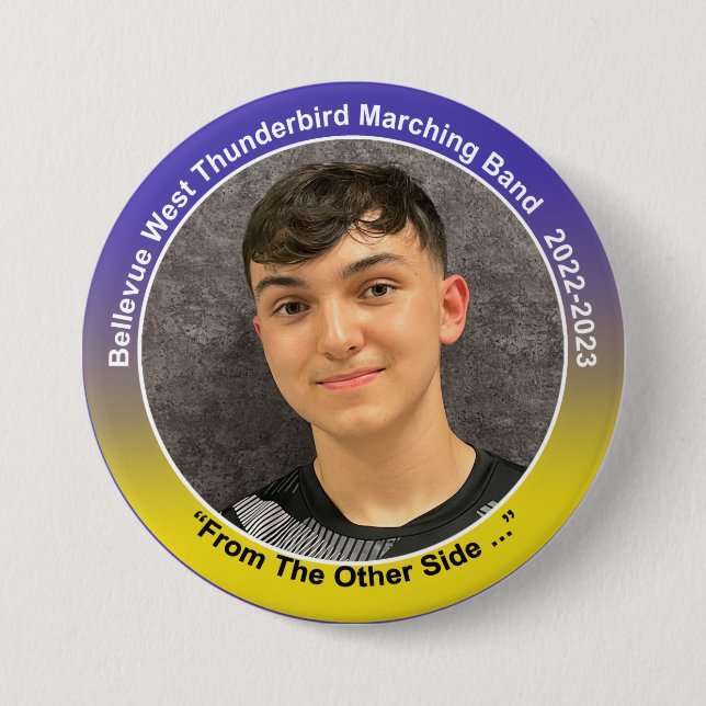 Badge Rond 7,6 Cm Percussion Jax 9 (Devant)