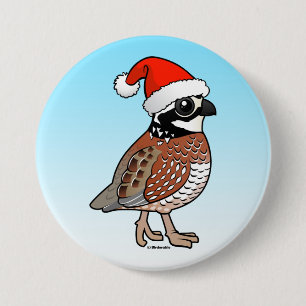 Badge Rond 7,6 Cm Père Noël Bobwhite