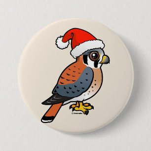 Badge Rond 7,6 Cm Père Noël Kestrel Américain