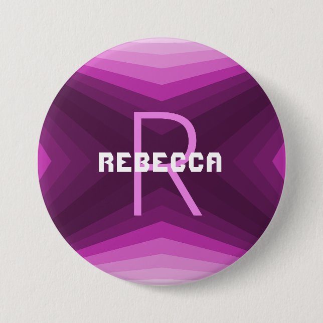 Badge Rond 7,6 Cm Personalizable button Pink - HAMbyWG (Devant)