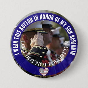Badge Rond 7,6 Cm Personnalisé En l'honneur de mon fils Bouton