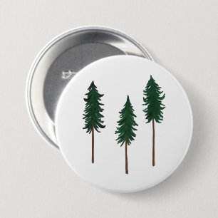 Badge Rond 7,6 Cm PERSONNALISER de la forêt de pins
