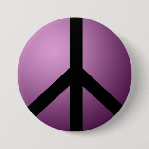 Badge Rond 7,6 Cm Personnaliser pourpre de modèle de paix de bouton