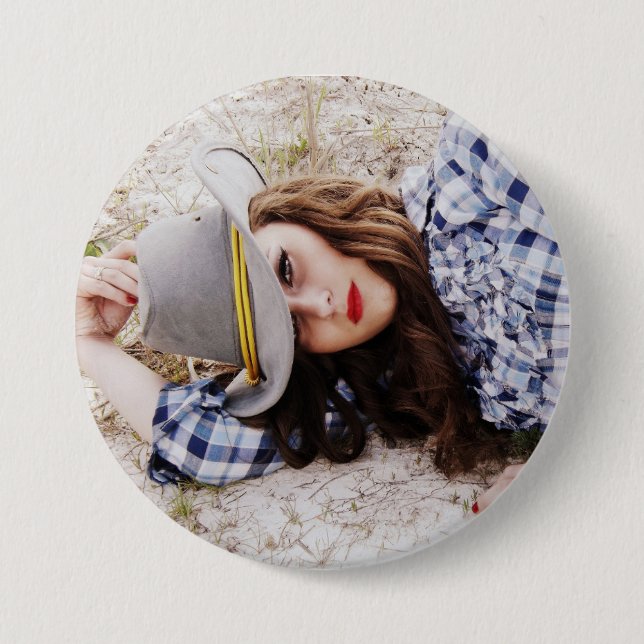 Badge Rond 7,6 Cm Personnalisez VOS Boutons PHOTOS (Devant)