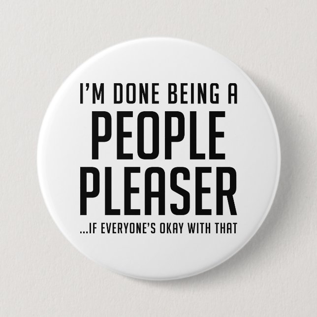Badge Rond 7,6 Cm Personne Comblante (Devant)