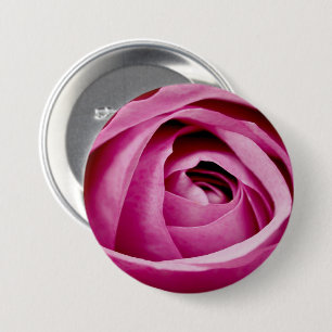 Badge Rond 7,6 Cm Pétales intérieurs de Bud Rose