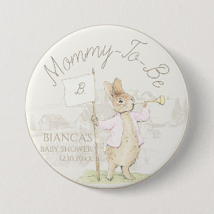 Badge Rond 7,6 Cm Peter le lapin Un lapin Baby shower maman à b
