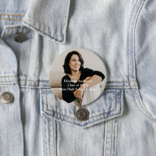 Badge Rond 7,6 Cm Photo Collège secondaire Réunion personnalisée