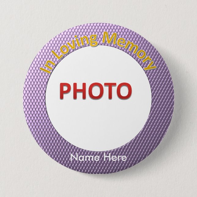 Badge Rond 7,6 Cm Photo commémorative personnalisée (Devant)