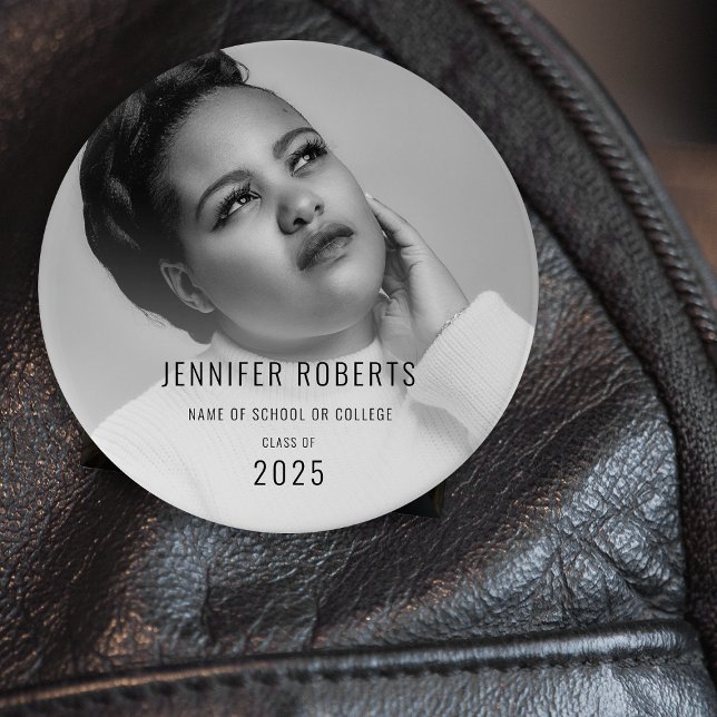 Badge Rond 7,6 Cm Photo de remise de diplôme tendance (Créateur téléchargé)