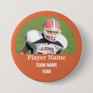 Badge Rond 7,6 Cm Photo faite sur commande d'équipe de sports -