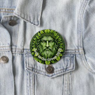 Badge Rond 7,6 Cm Photo personnalisée et texte Jack dans le vert