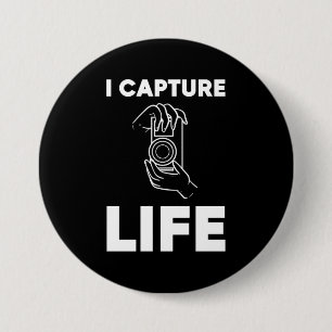 Badge Rond 7,6 Cm Photographe Capturer la vie