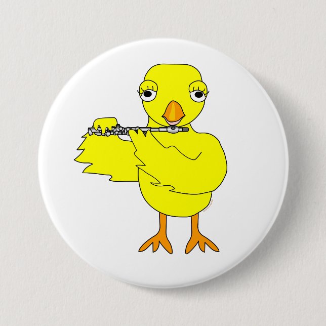 Badge Rond 7,6 Cm Piccolo Chick (Devant)