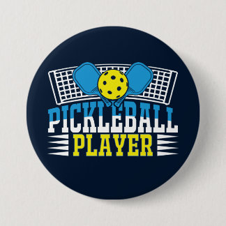 Badge Rond 7,6 Cm Pickleball