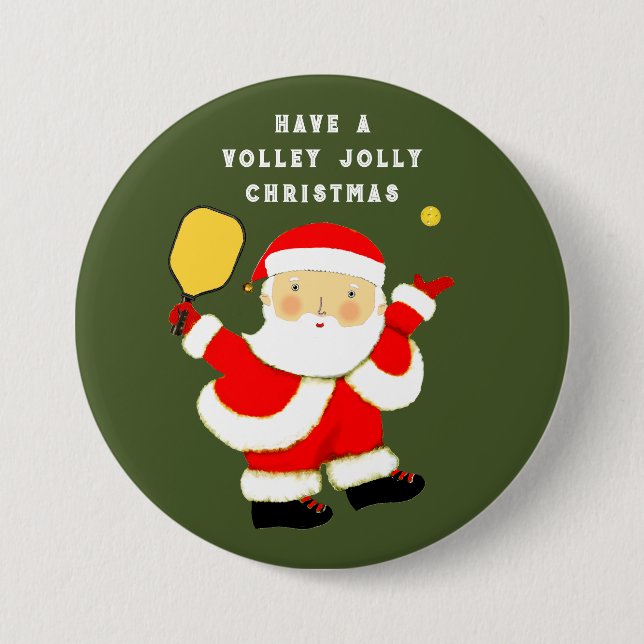 Badge Rond 7,6 Cm Pickleball Stocking Stuffers (Devant)