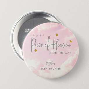 Badge Rond 7,6 Cm Pièce du Ciel Nuages Neuf Baby shower