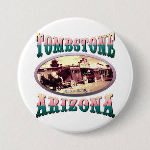 Badge Rond 7,6 Cm Pierre tombale Arizona