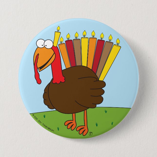Badge Rond 7,6 Cm Pin de Menurkey (grand) (Devant)