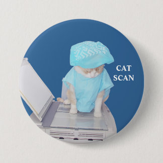 Badge Rond 7,6 Cm Pin drôle de tomodensitogramme