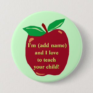 Badge Rond 7,6 Cm Pin fait sur commande de professeurs