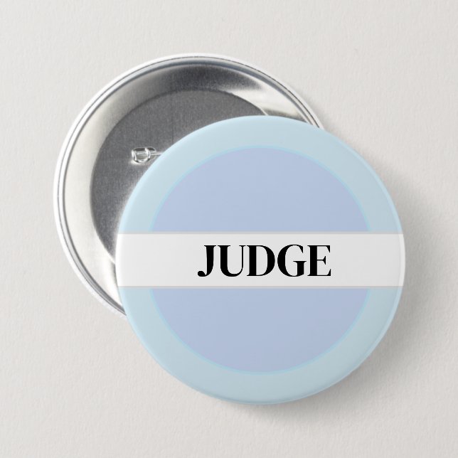Badge Rond 7,6 Cm Pin, juge Pin (Devant & derrière)