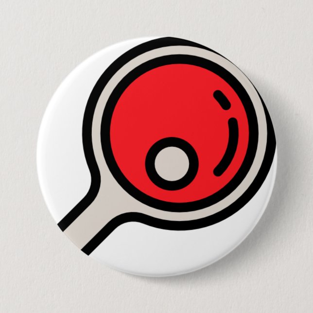 Badge Rond 7,6 Cm ping-pong (Devant)