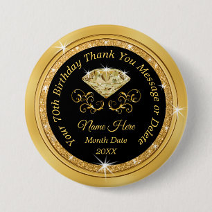 Badge Rond 7,6 Cm Pins d'anniversaire customisés pour son anniversai