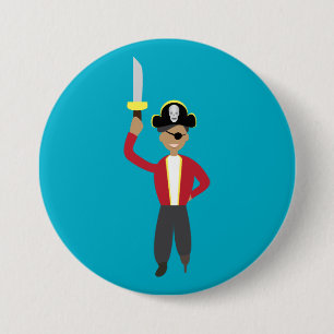Badge Rond 7,6 Cm Pirate