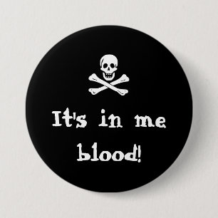 Badge Rond 7,6 Cm Pirate - bouton