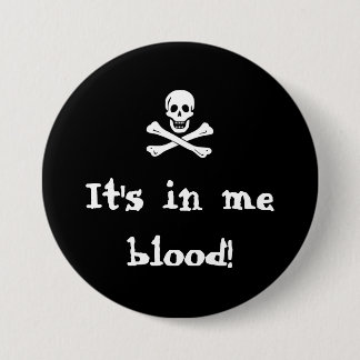 Badge Rond 7,6 Cm Pirate - bouton