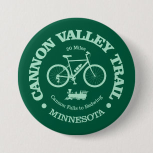 Badge Rond 7,6 Cm Piste de la vallée de Cannon (cyclisme)
