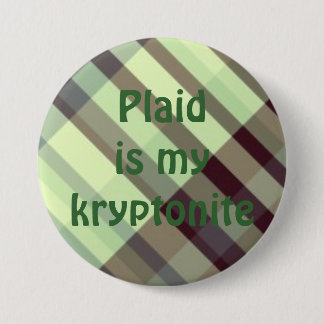 Badge Rond 7,6 Cm plaid029, Plaidis mon kryptonite