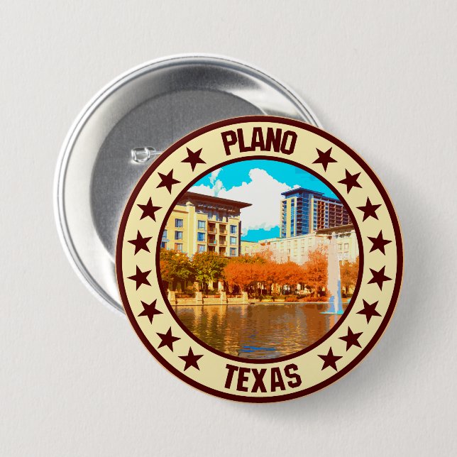 Badge Rond 7,6 Cm Plano (Devant & derrière)