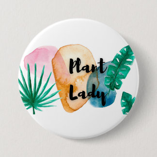 Badge Rond 7,6 Cm Plante Lady mug