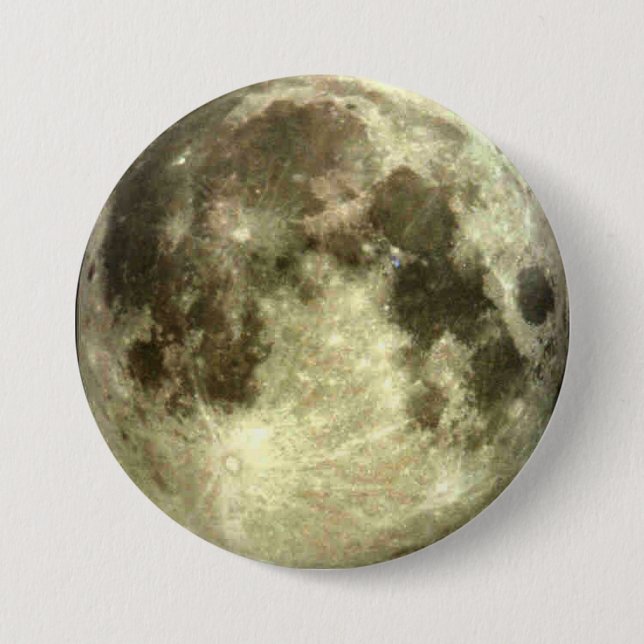Badge Rond 7,6 Cm Pleine lune (Devant)