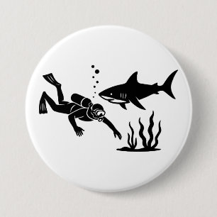 Badge Rond 7,6 Cm Plongée en scaphandre