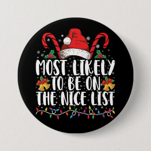 Badge Rond 7,6 Cm Plus susceptible d'être sur la liste des gentils F