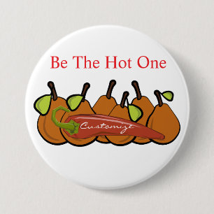Badge Rond 7,6 Cm Poires et tonnerre de piment chaud_Cove