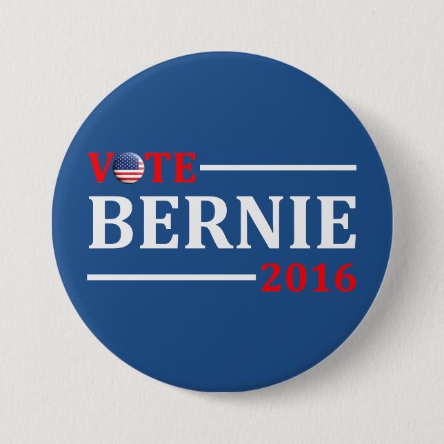 Badge Rond 7,6 Cm Ponceuses 2016 de Bernie de vote (Devant)
