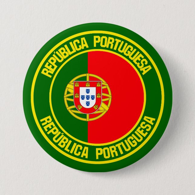 Badge Rond 7,6 Cm Portugal Round Emblem (Devant)