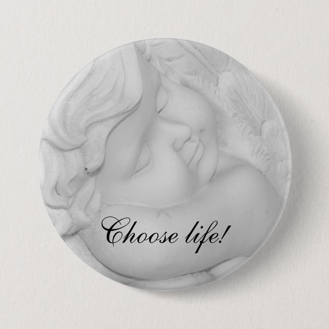 Badge Rond 7,6 Cm Pour la vie (Devant)