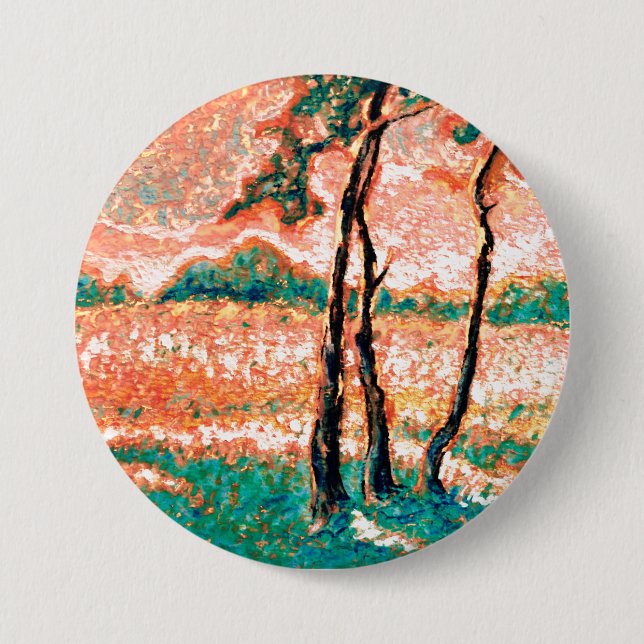 Badge Rond 7,6 Cm Pour l'amour de l'été (Devant)