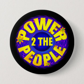 Badge Rond 7,6 Cm Pouvoir au peuple